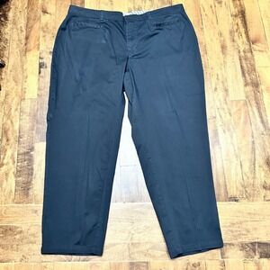 Avenue Womens Black‎ Petite Crop Pants 16 Petite Plus Casual Comfort